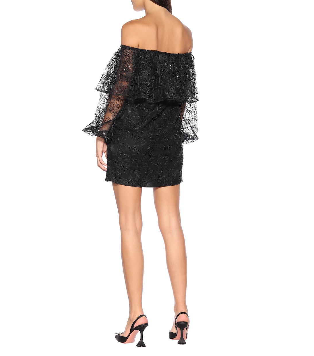 Lace off-the-shoulder minidress | Rotate