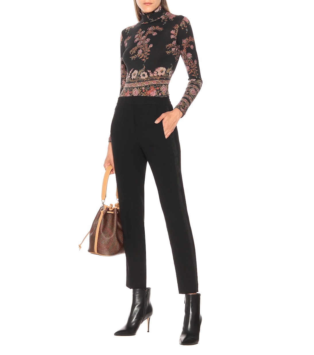 High-Rise-Hose mit Wollanteil | Etro