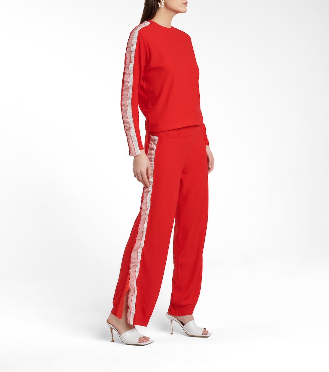 Silk-trimmed wool sweatpants | Stella McCartney