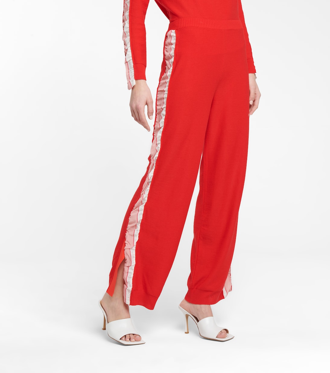 Silk-trimmed wool sweatpants | Stella McCartney