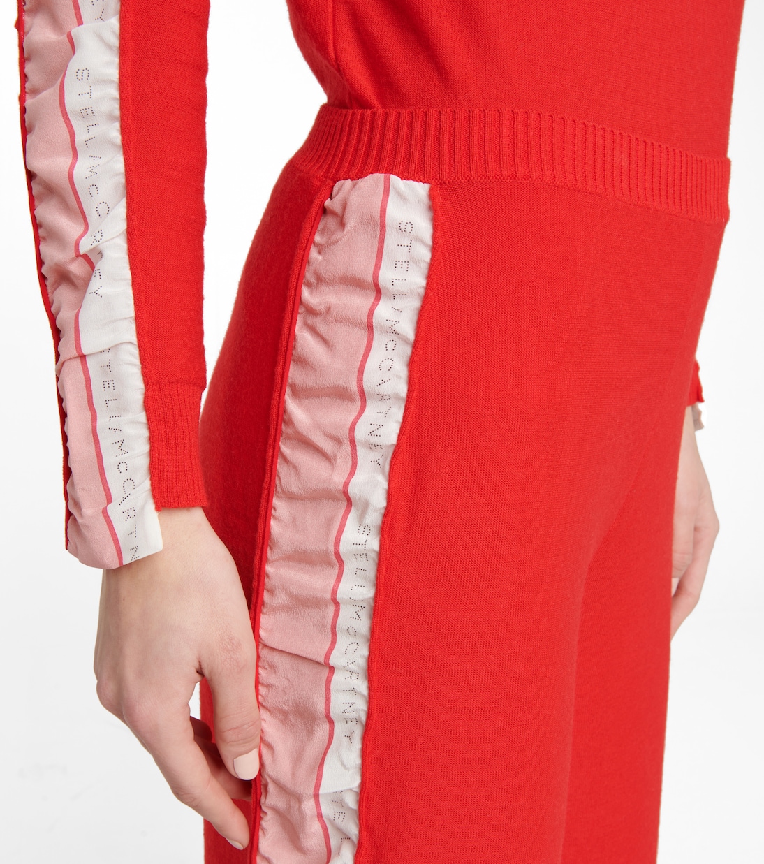 Silk-trimmed wool sweatpants | Stella McCartney