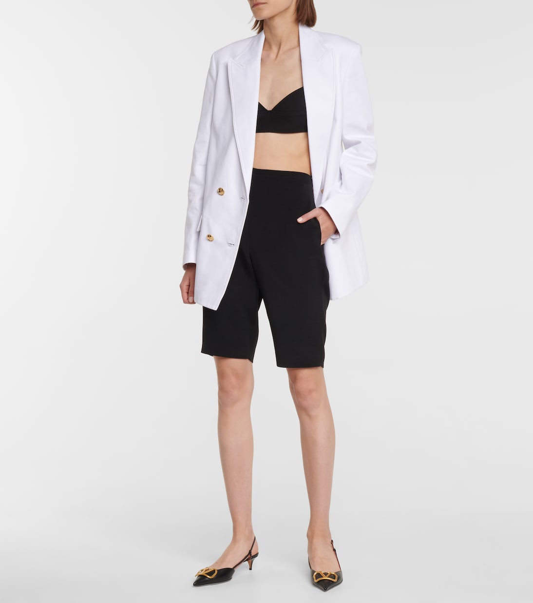 Shorts in lana e seta | Valentino