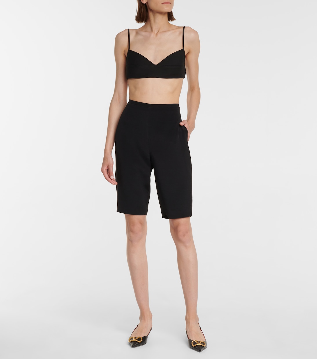 Shorts in lana e seta | Valentino