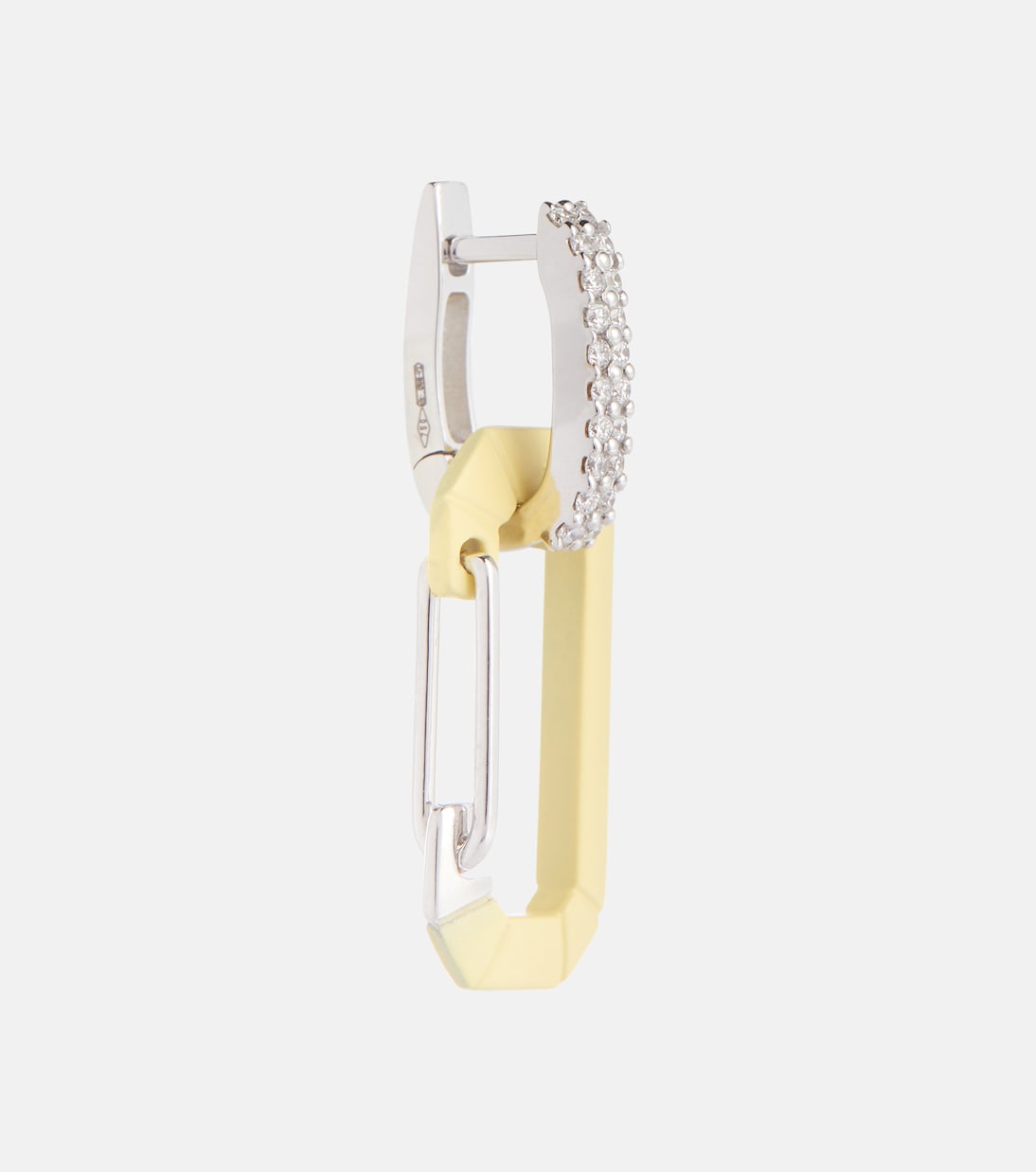 Chiara Small 18kt gold single earring with diamonds | Eéra