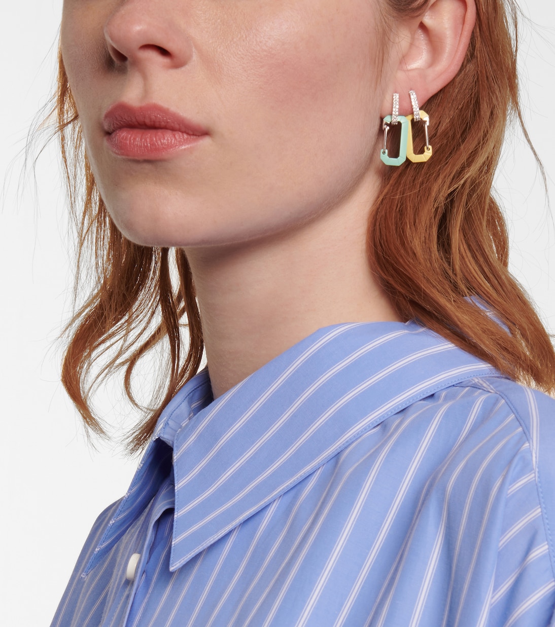 Chiara Small 18kt gold single earring with diamonds | Eéra