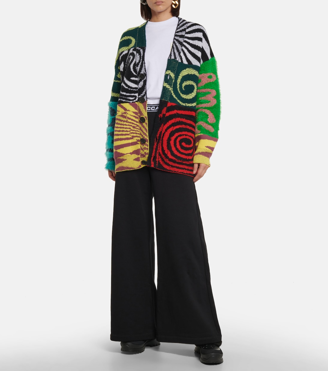 Trace faux fur and rubber slippers | Stella McCartney