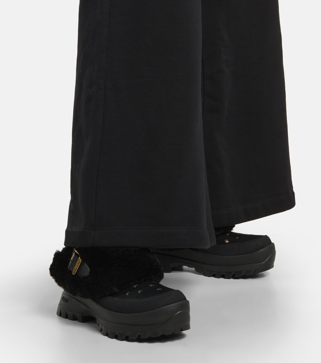 Trace faux fur and rubber slippers | Stella McCartney
