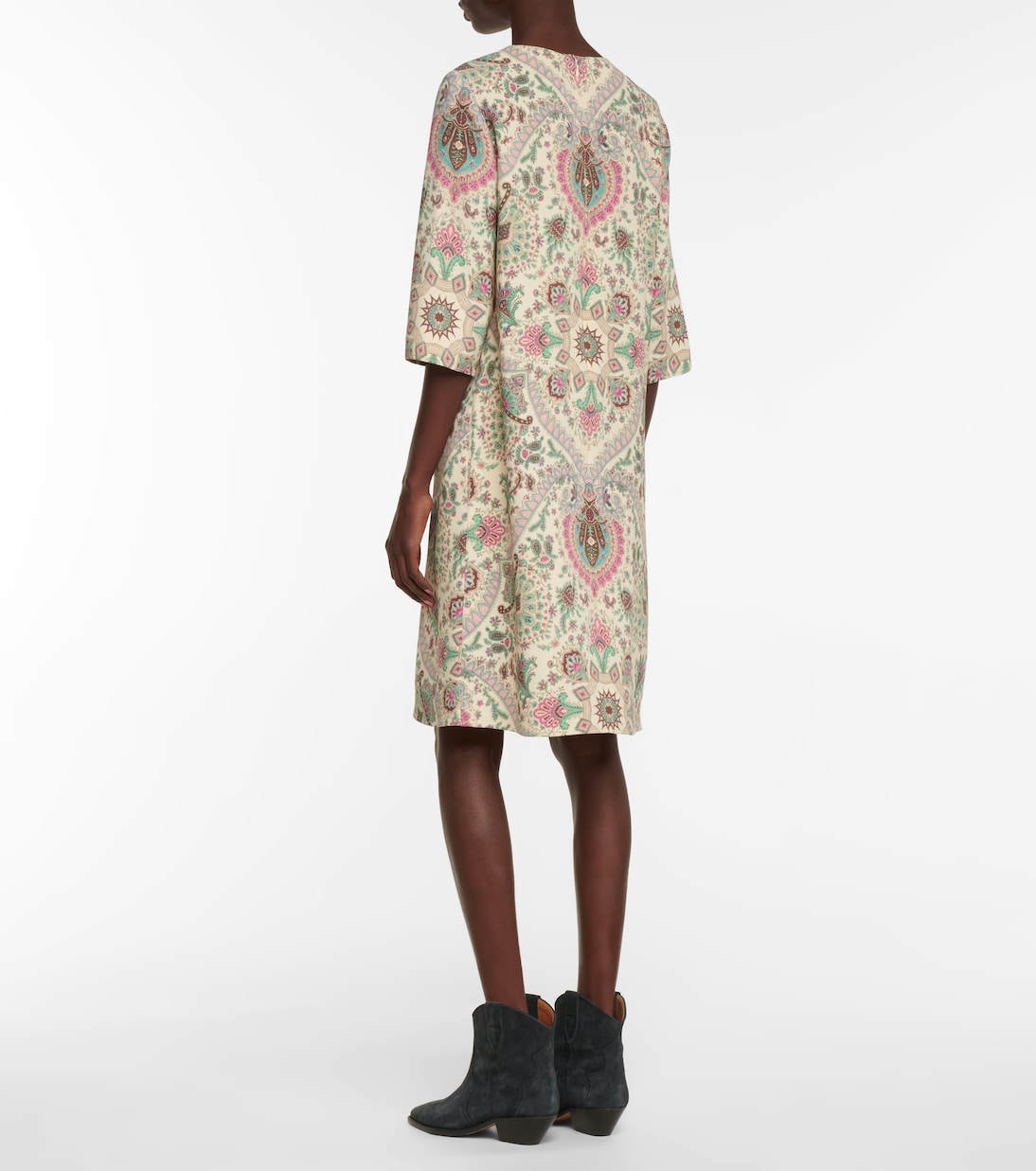 Paisley stretch-cady midi dress | Etro