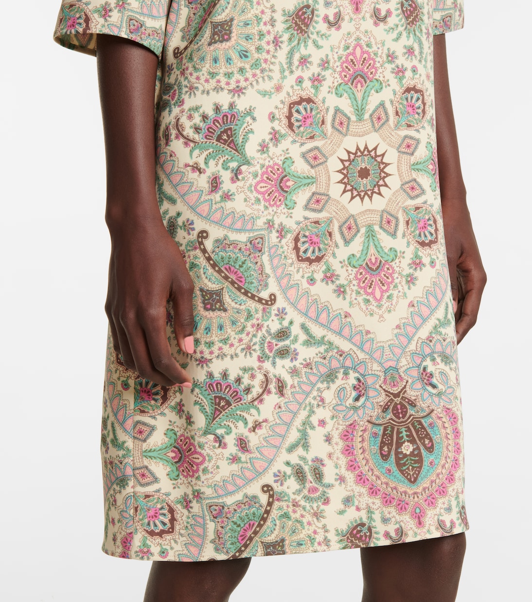 Paisley stretch-cady midi dress | Etro
