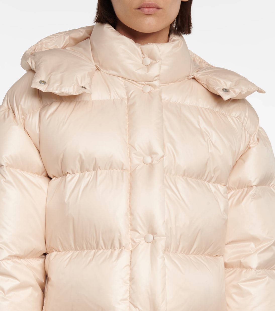 Nylon quilted down jacket | Miu Miu