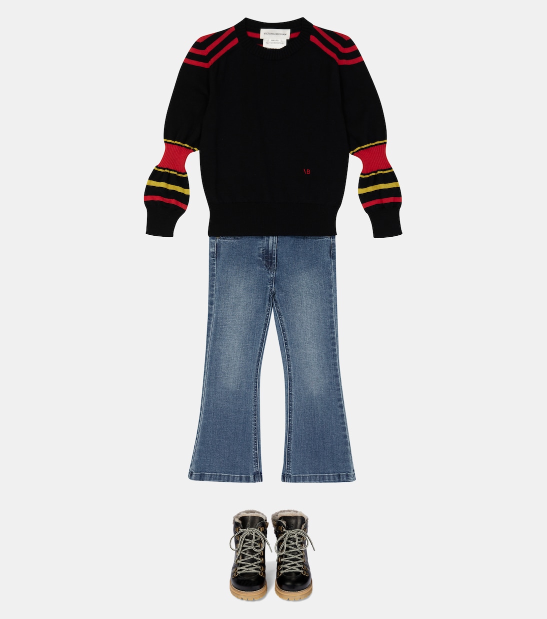x The Woolmark Company - Pullover in lana | Victoria Beckham Kids