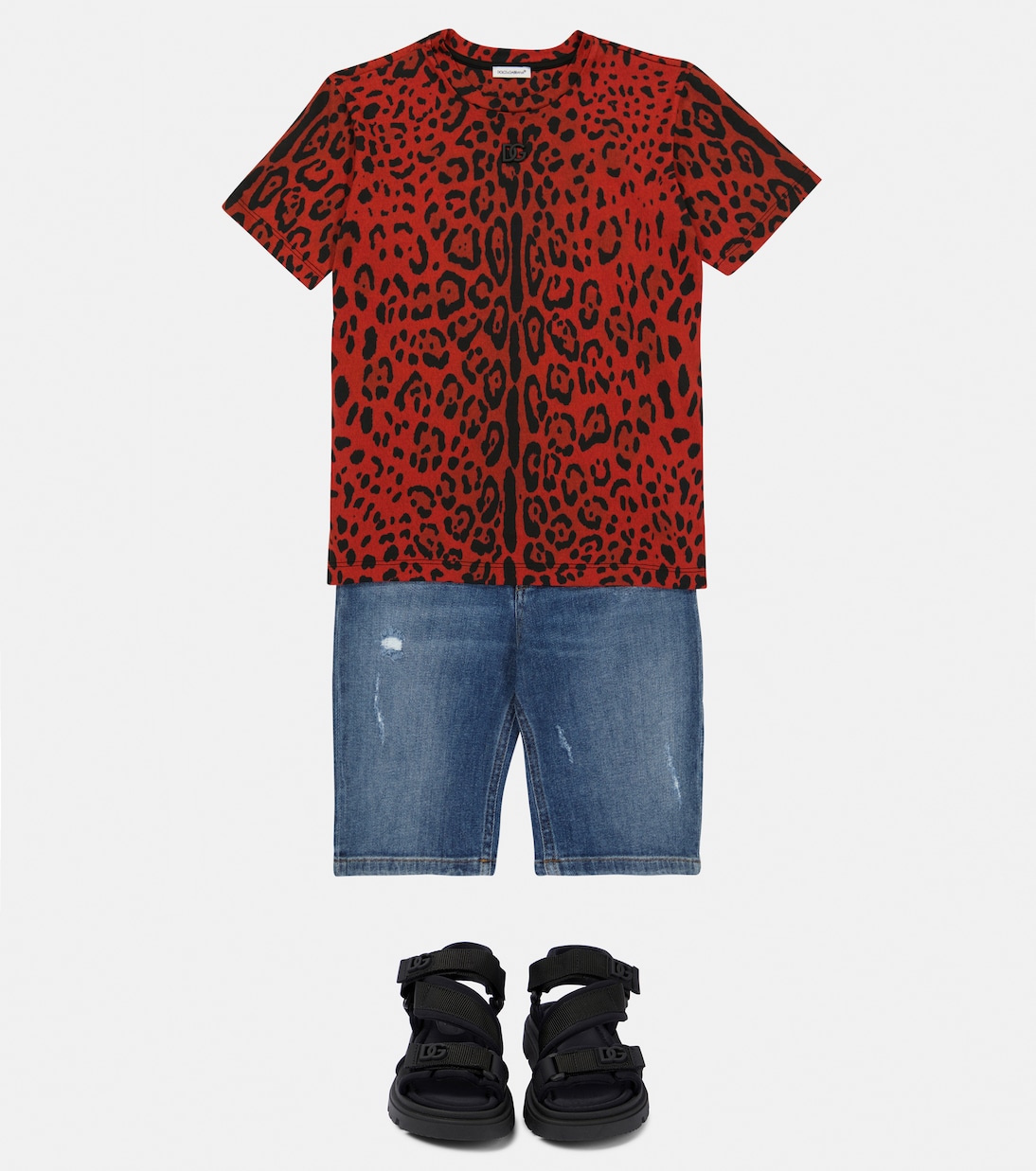 Denim shorts in blue - Dolce Gabbana Kids | Mytheresa