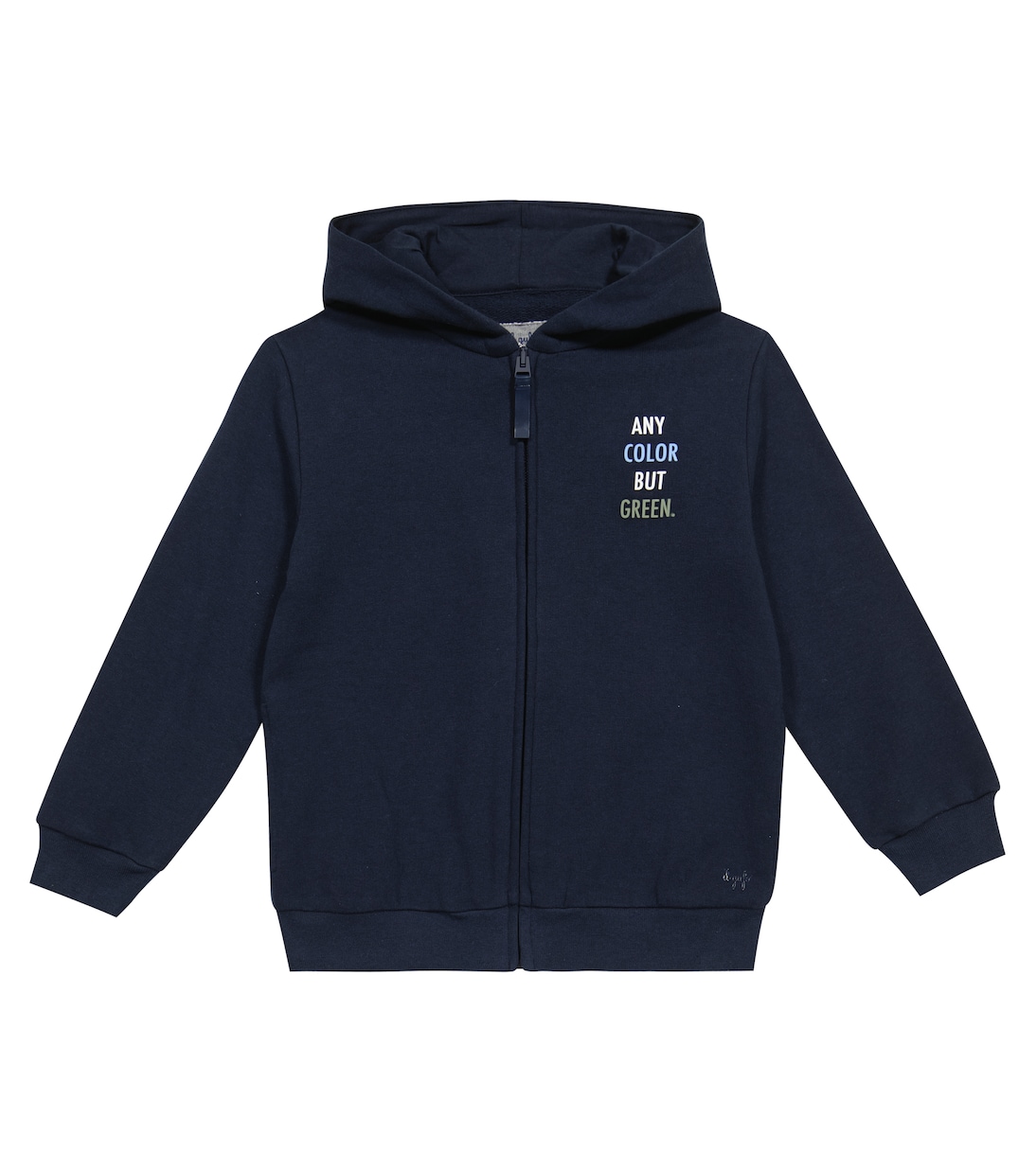 Felpa in cotone con zip e cappuccio | Il Gufo