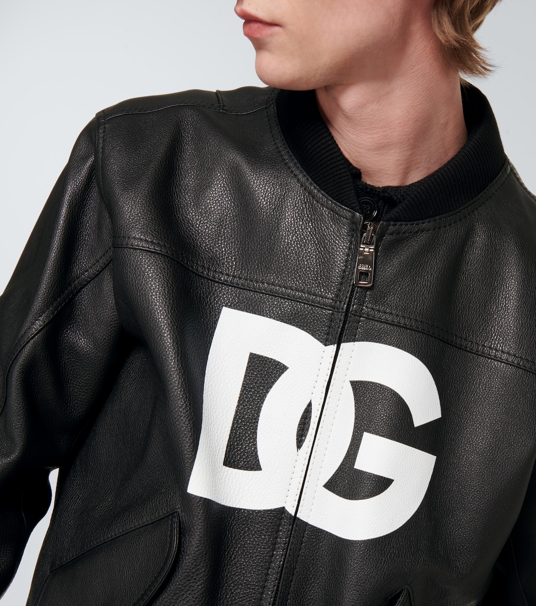 Bomberjacke DG aus Leder | Dolce&Gabbana