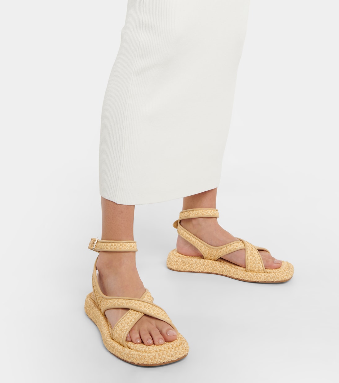 Gia/Rhw Sandalen Rosie 17 aus Raffiabast | Gia Borghini
