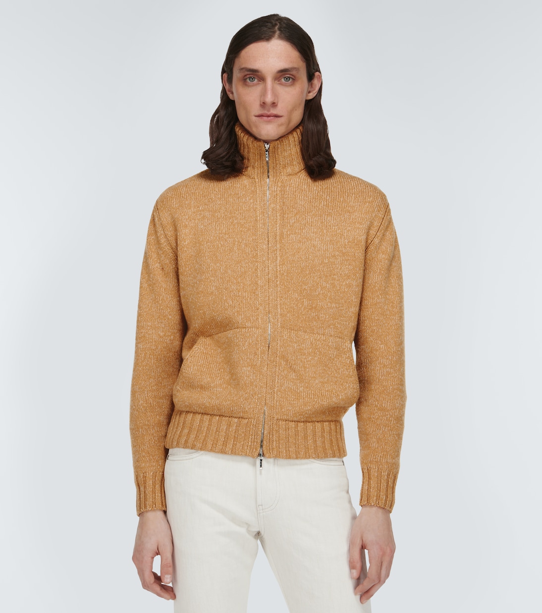 Cashmere zip-up sweater | Loro Piana