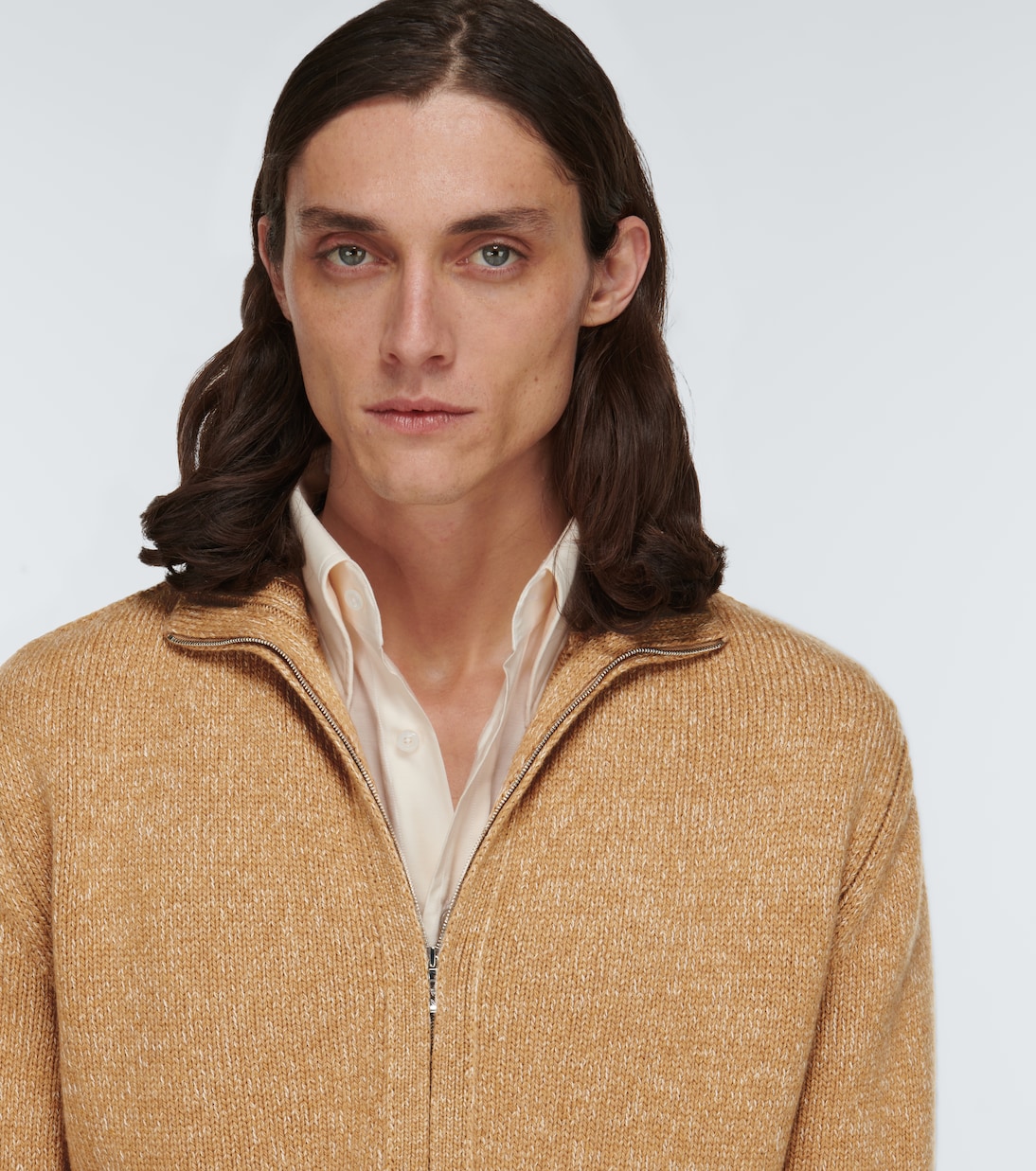 Cashmere zip-up sweater | Loro Piana