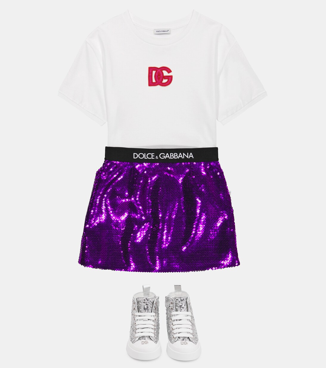 Rock mit Pailletten | Dolce&Gabbana Kids