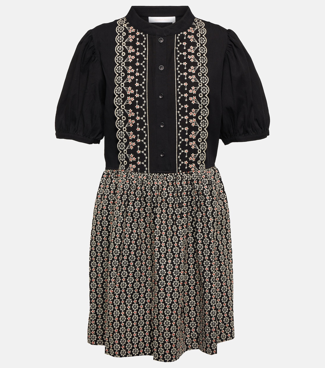 Besticktes Minikleid aus Baumwolle | See By Chloé
