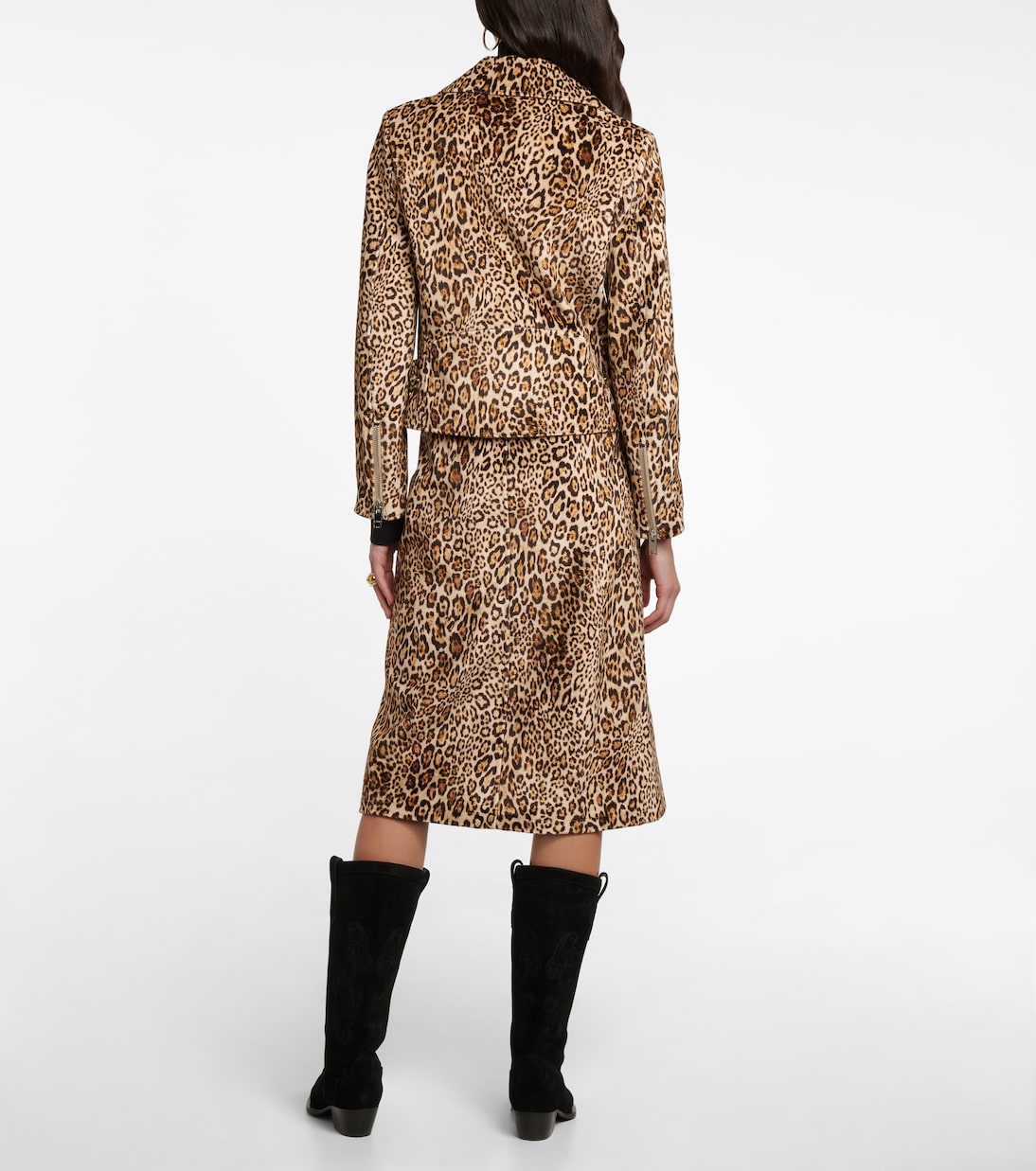 Leopard-print biker jacket | Etro