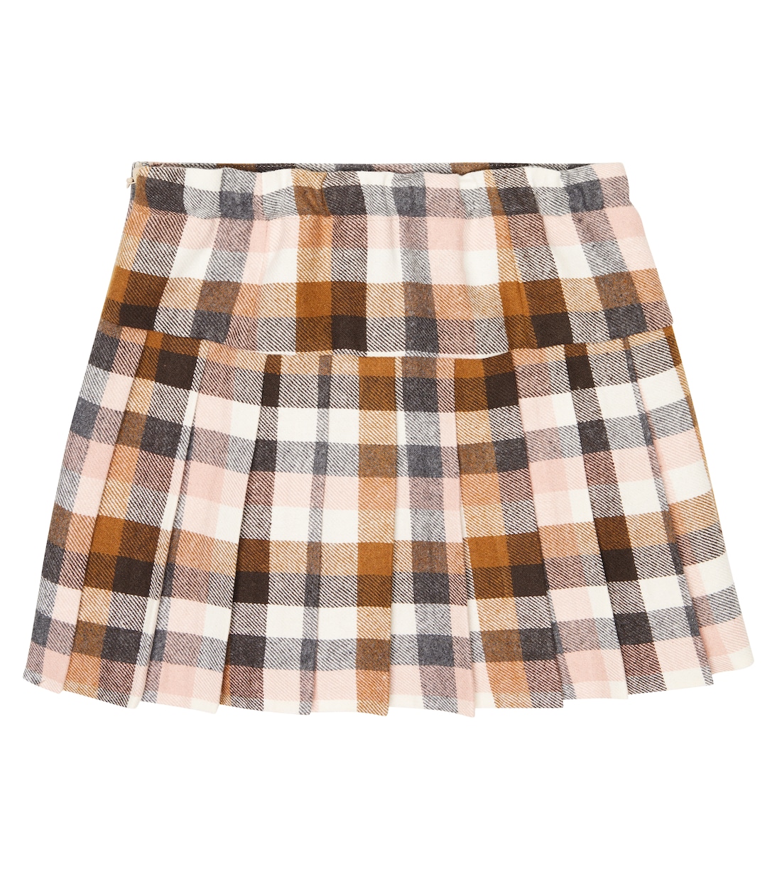 Checked cotton-blend skirt | Il Gufo