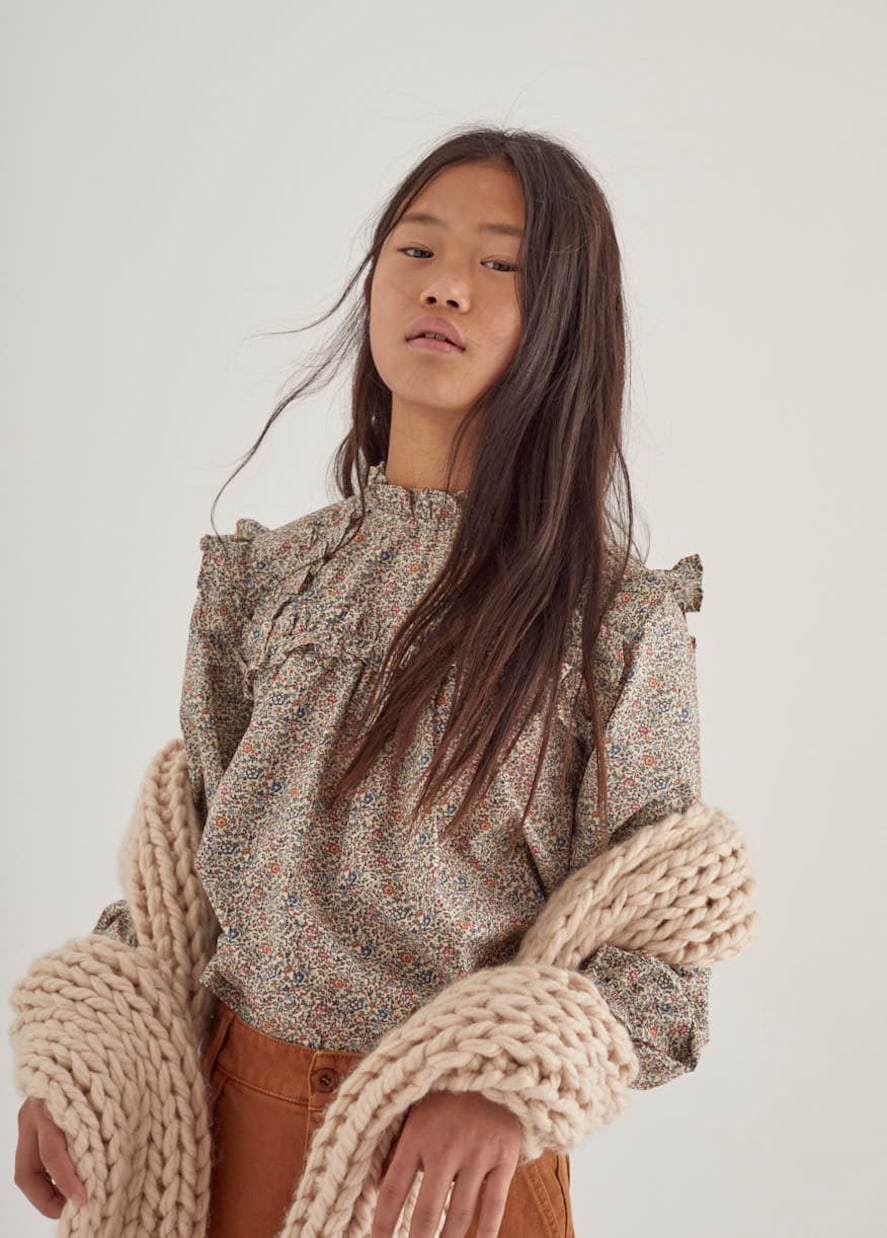 Bedruckte Bluse Katie aus Baumwolle | The New Society