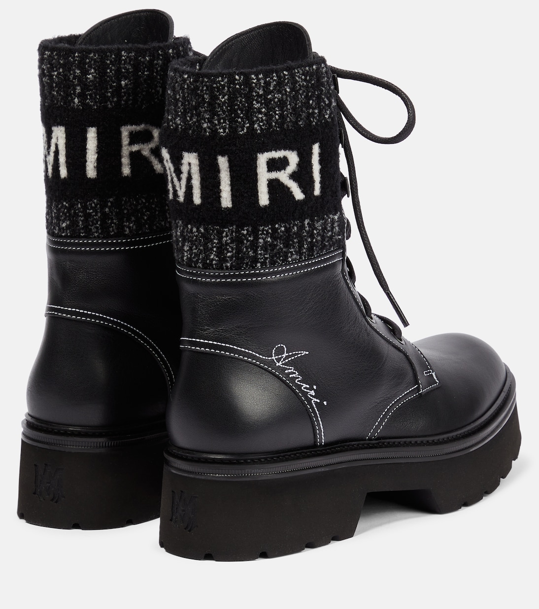 Stivali stringati in pelle | Amiri
