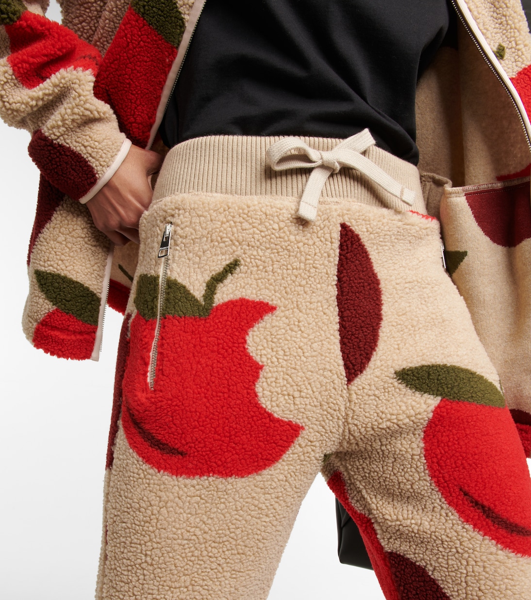 Printed fleece sweatpants | JW Anderson