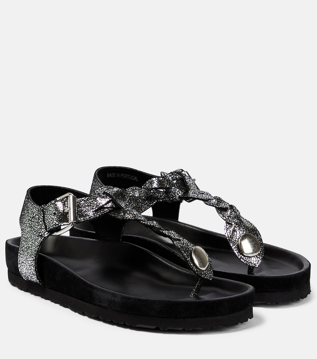 Sandalen Brook aus Metallic-Leder | Isabel Marant
