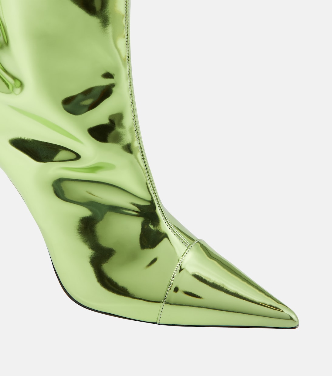 Botas altas de piel metalizada | Alexandre Vauthier