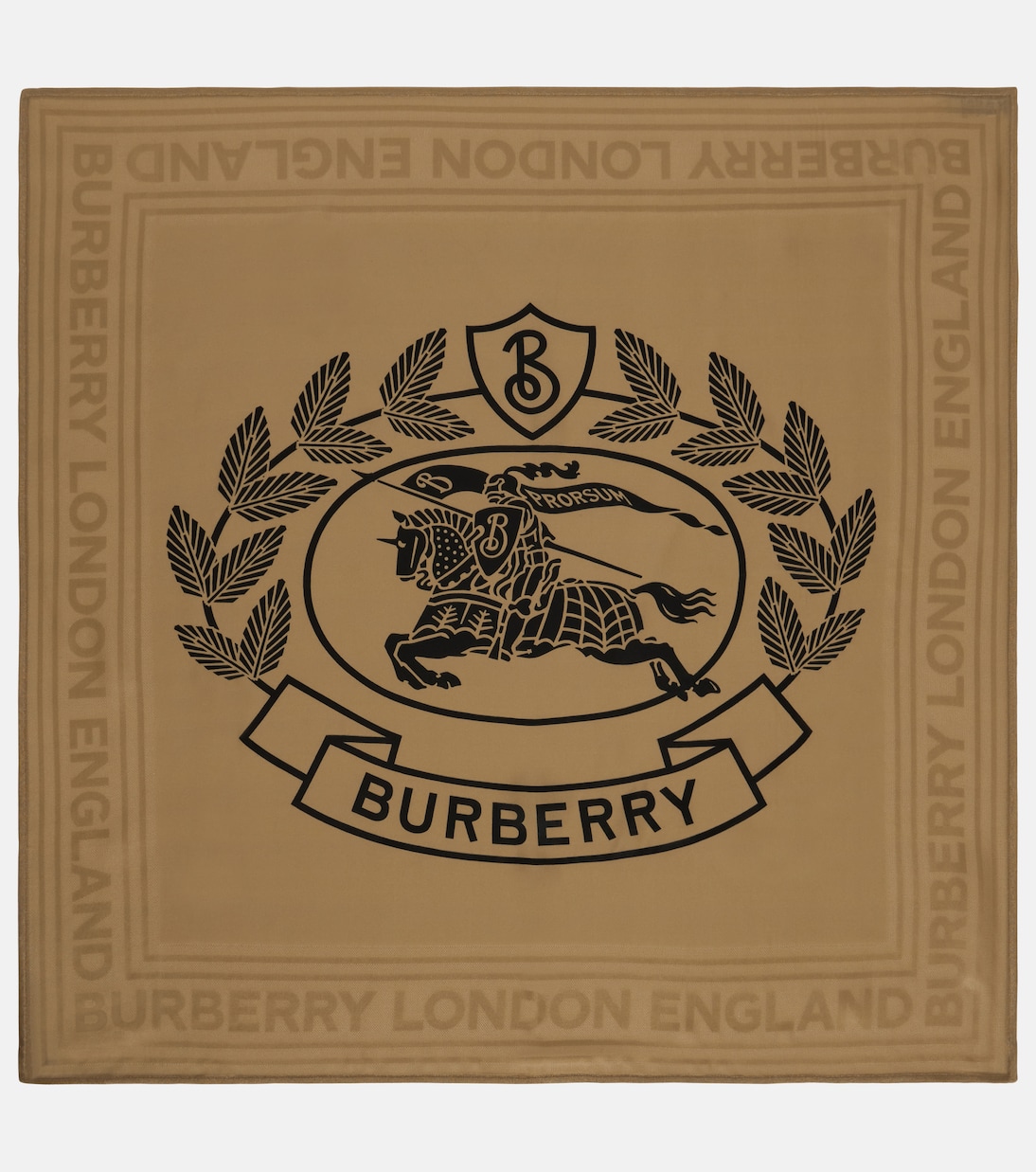 Foulard imprimé en soie | Burberry