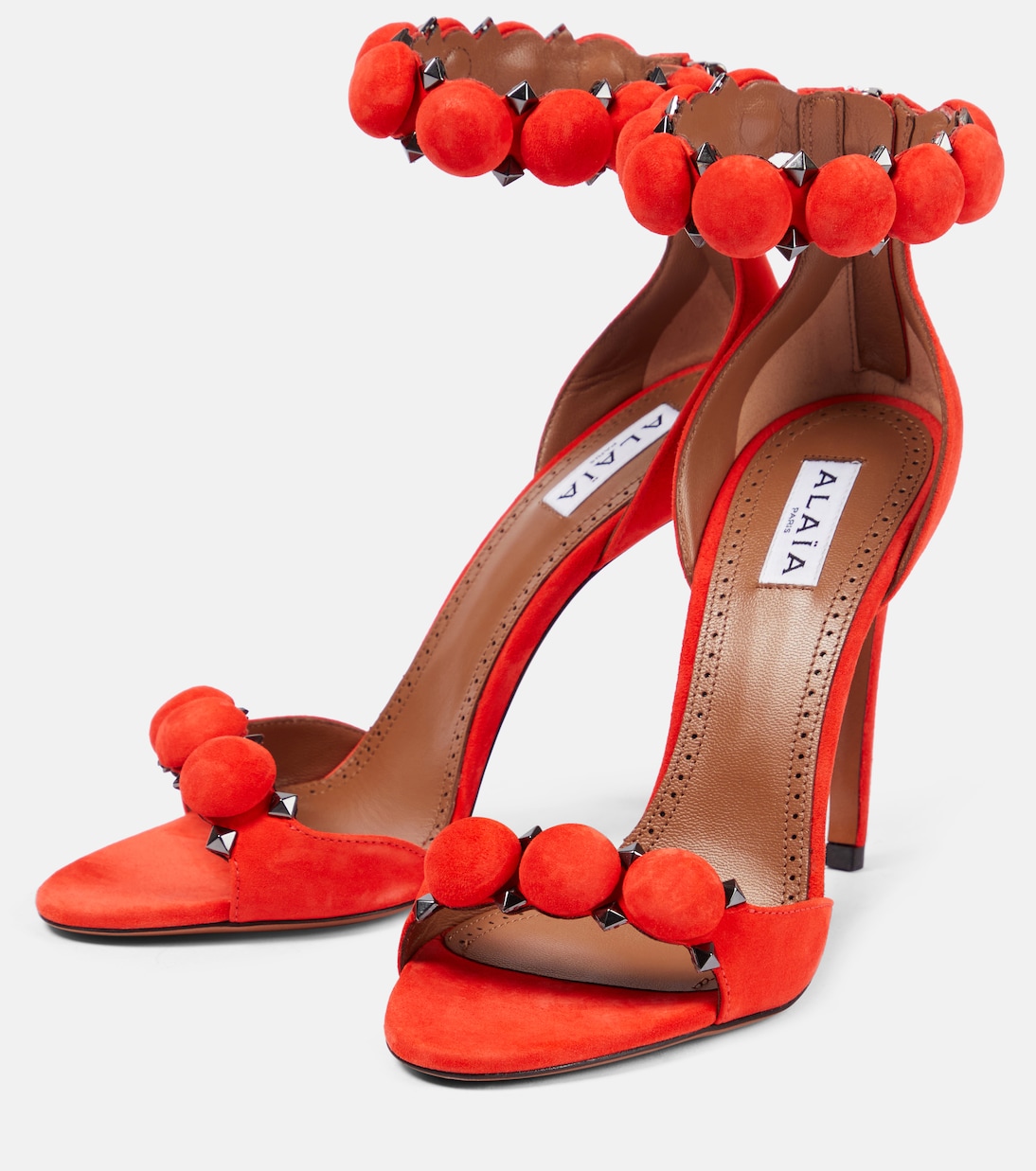 La Bombe 100 suede sandals | Alaïa
