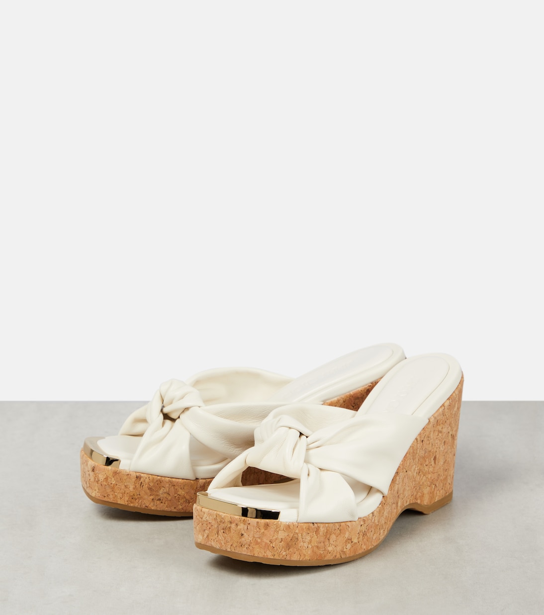 Sandalias Avenue de piel con cuña | Jimmy Choo