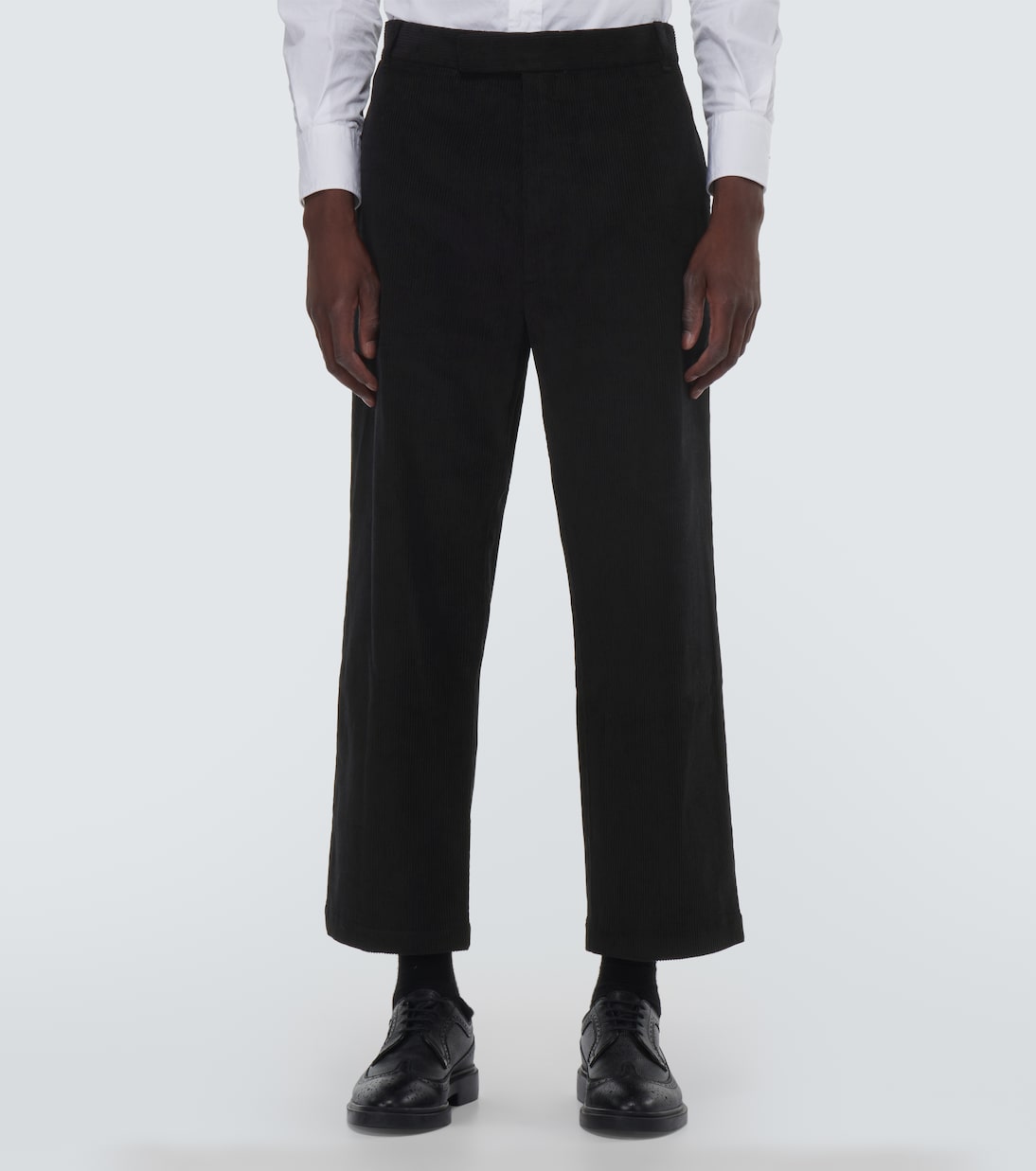 Pantalones rectos en pana de algodón | Thom Browne