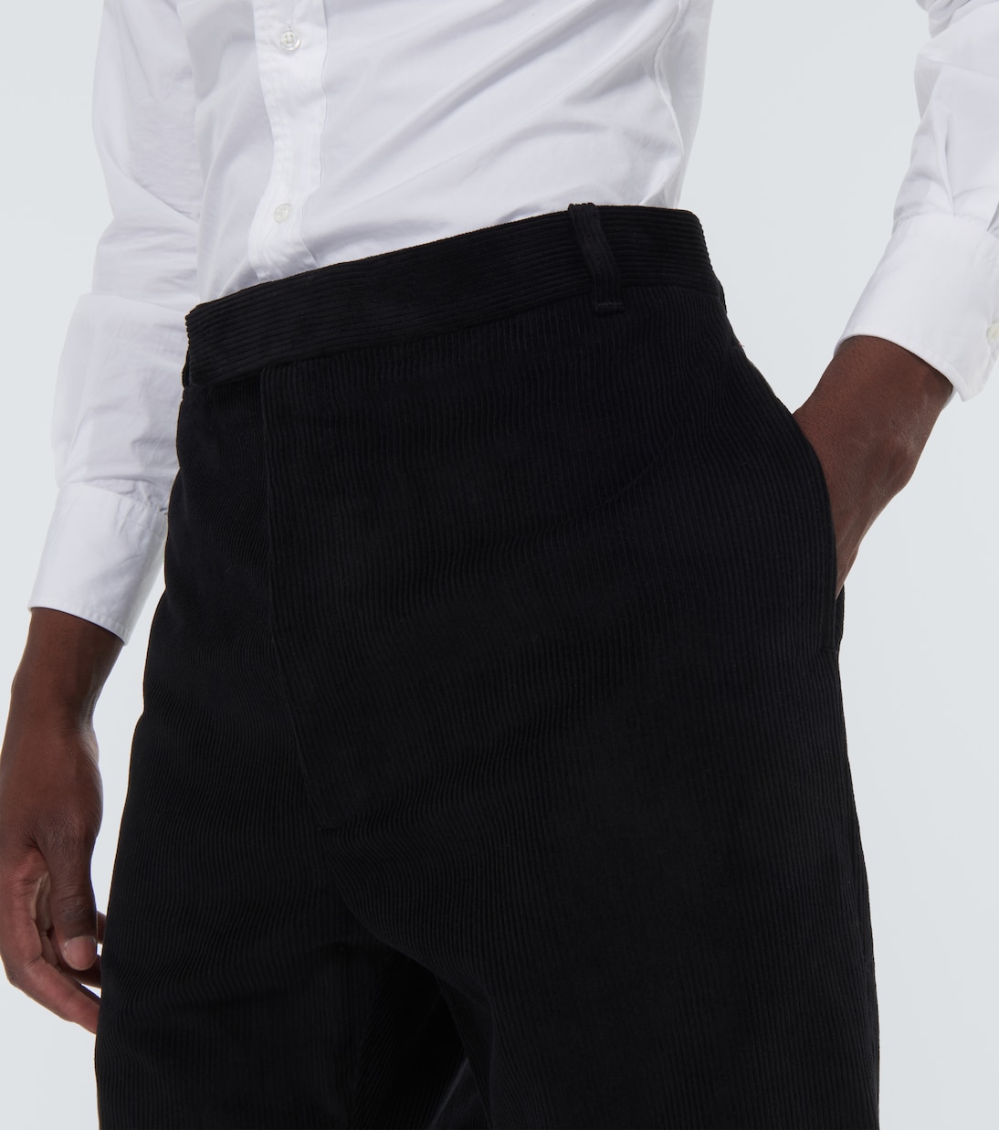 Pantalones rectos en pana de algodón | Thom Browne