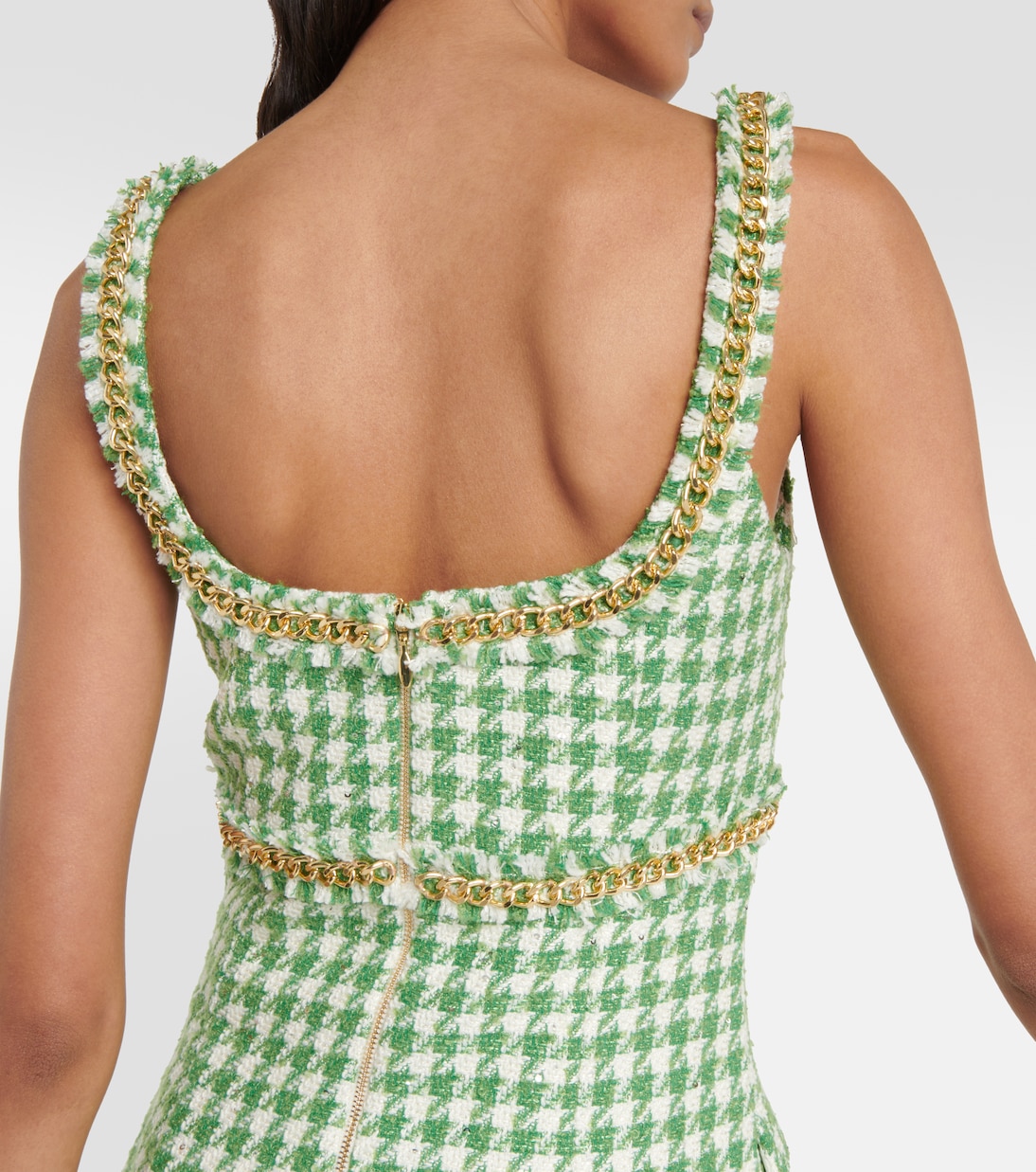 Cher houndstooth minidress | Rebecca Vallance
