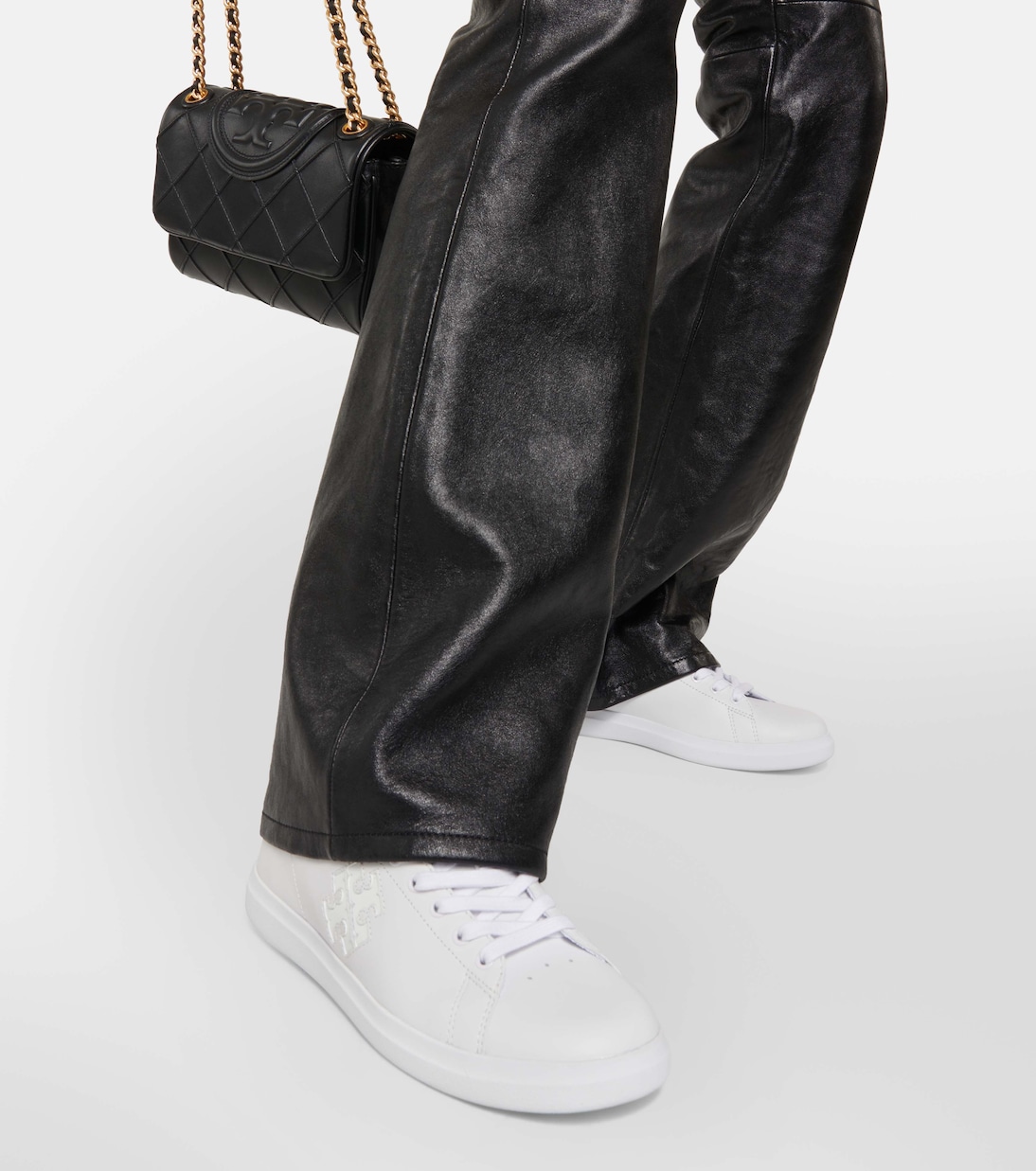 Baskets Howel Court en cuir | Tory Burch