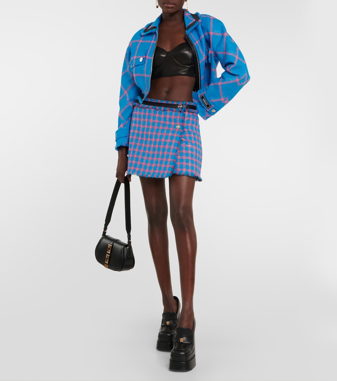 Minifalda de tweed | Versace