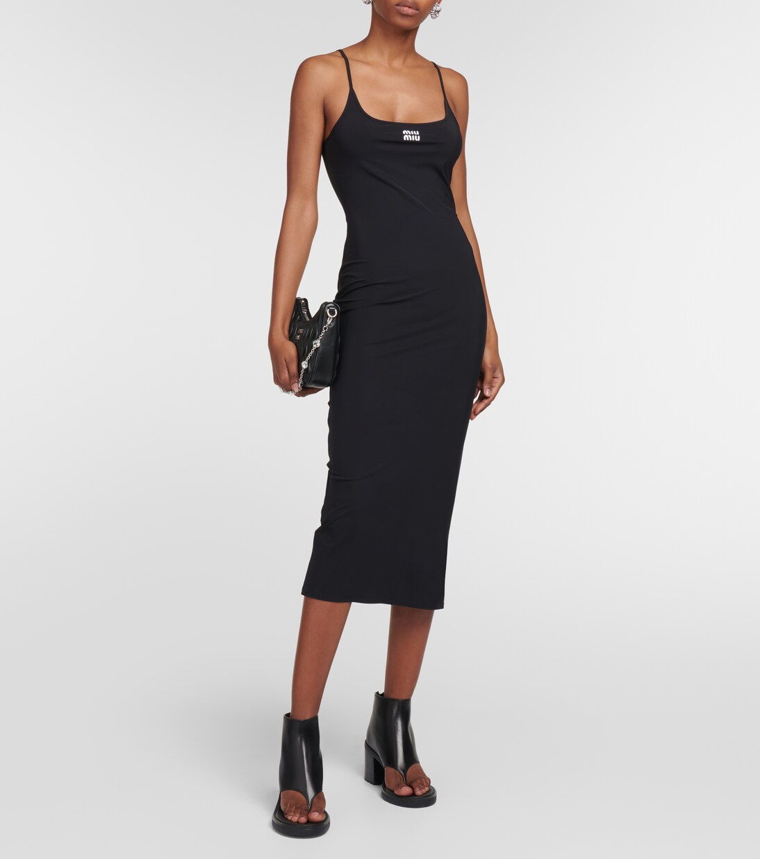 Midikleid aus Jersey | Miu Miu