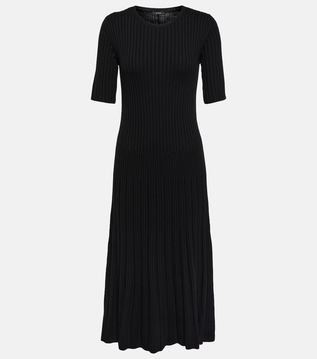 Abito midi in maglia a coste di lana | Joseph