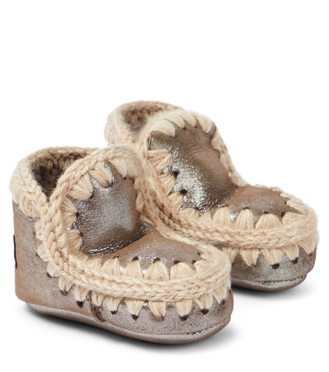 Stivaletti Baby in pelle metallizzata | Mou Kids