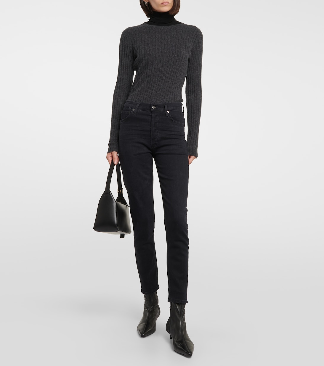 Nico high-rise slim jeans | Agolde