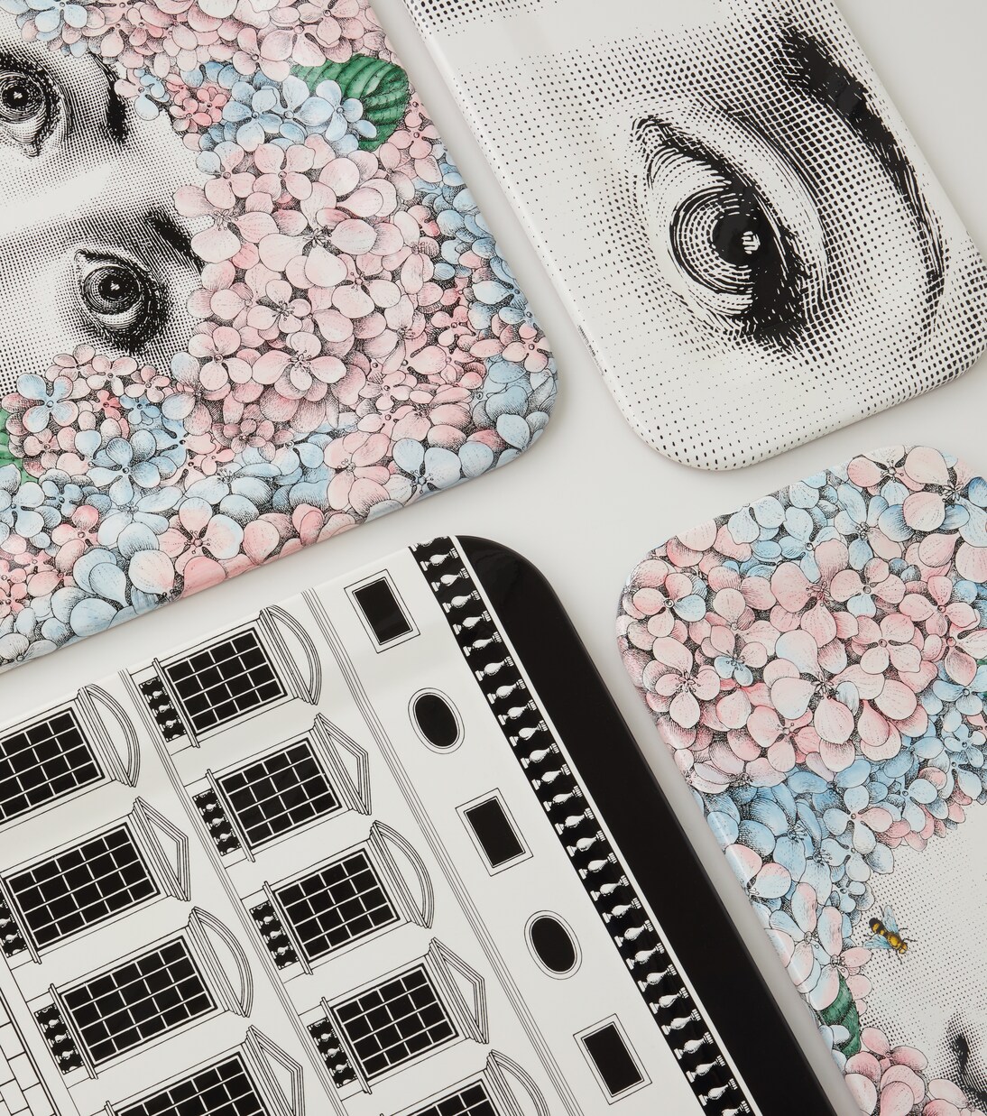 Ortensia Large poplar tray | Fornasetti