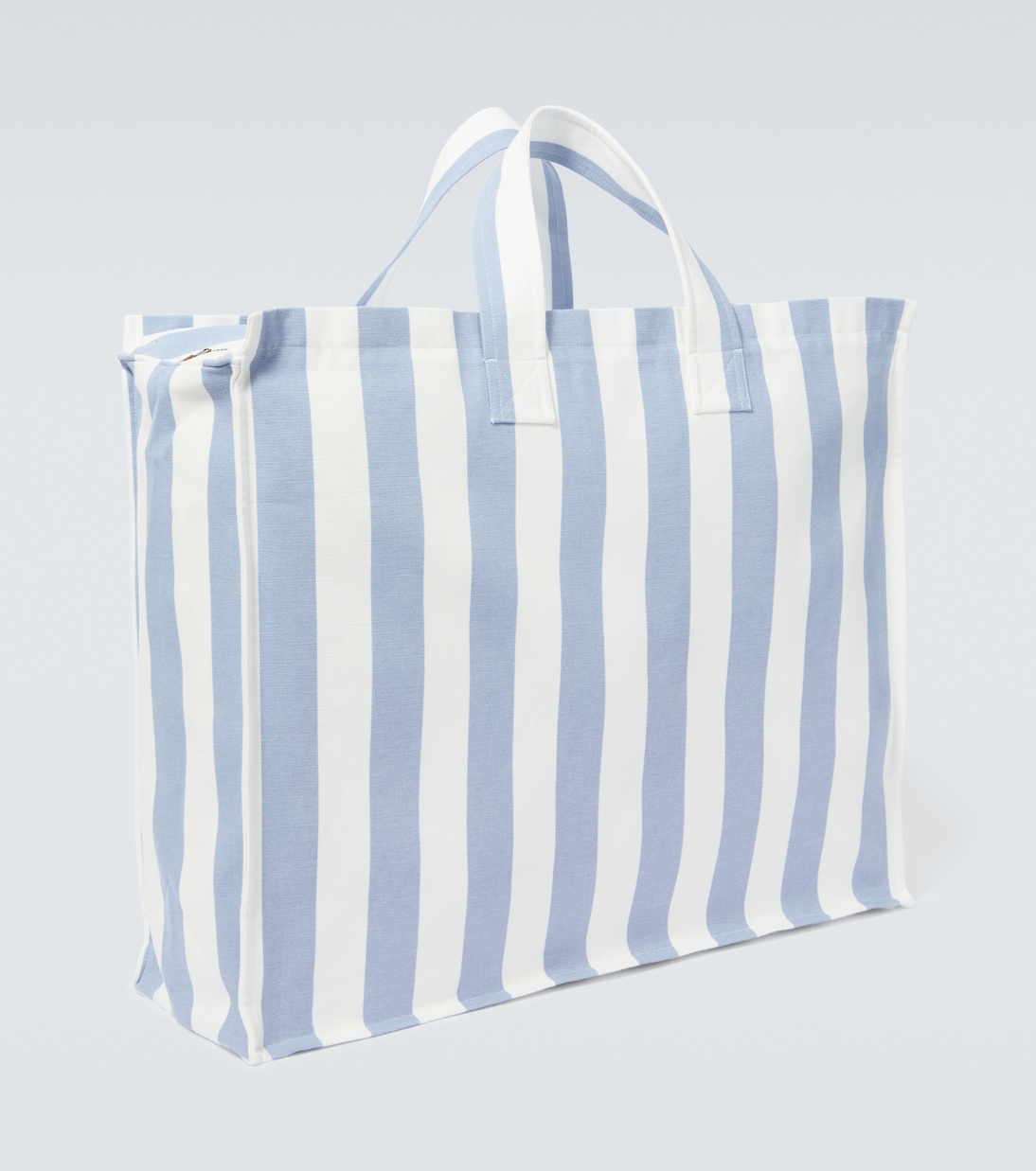 Borsa Large in canvas di cotone a righe | King & Tuckfield
