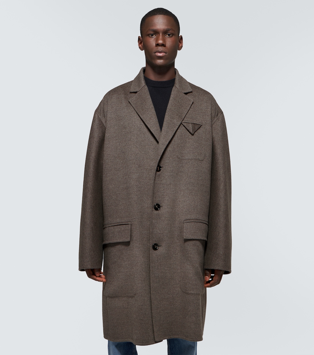 Wool and cashmere overcoat | Bottega Veneta