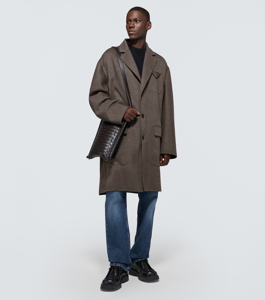 Wool and cashmere overcoat | Bottega Veneta