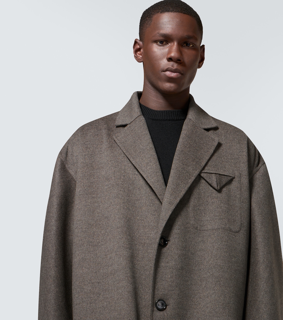 Wool and cashmere overcoat | Bottega Veneta