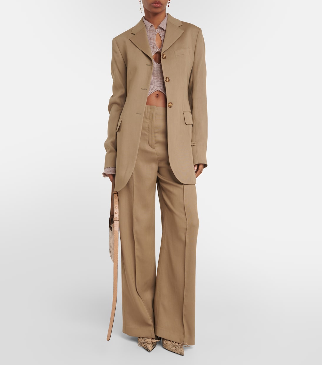Blazer monopetto Jolcie in misto lana | Acne Studios