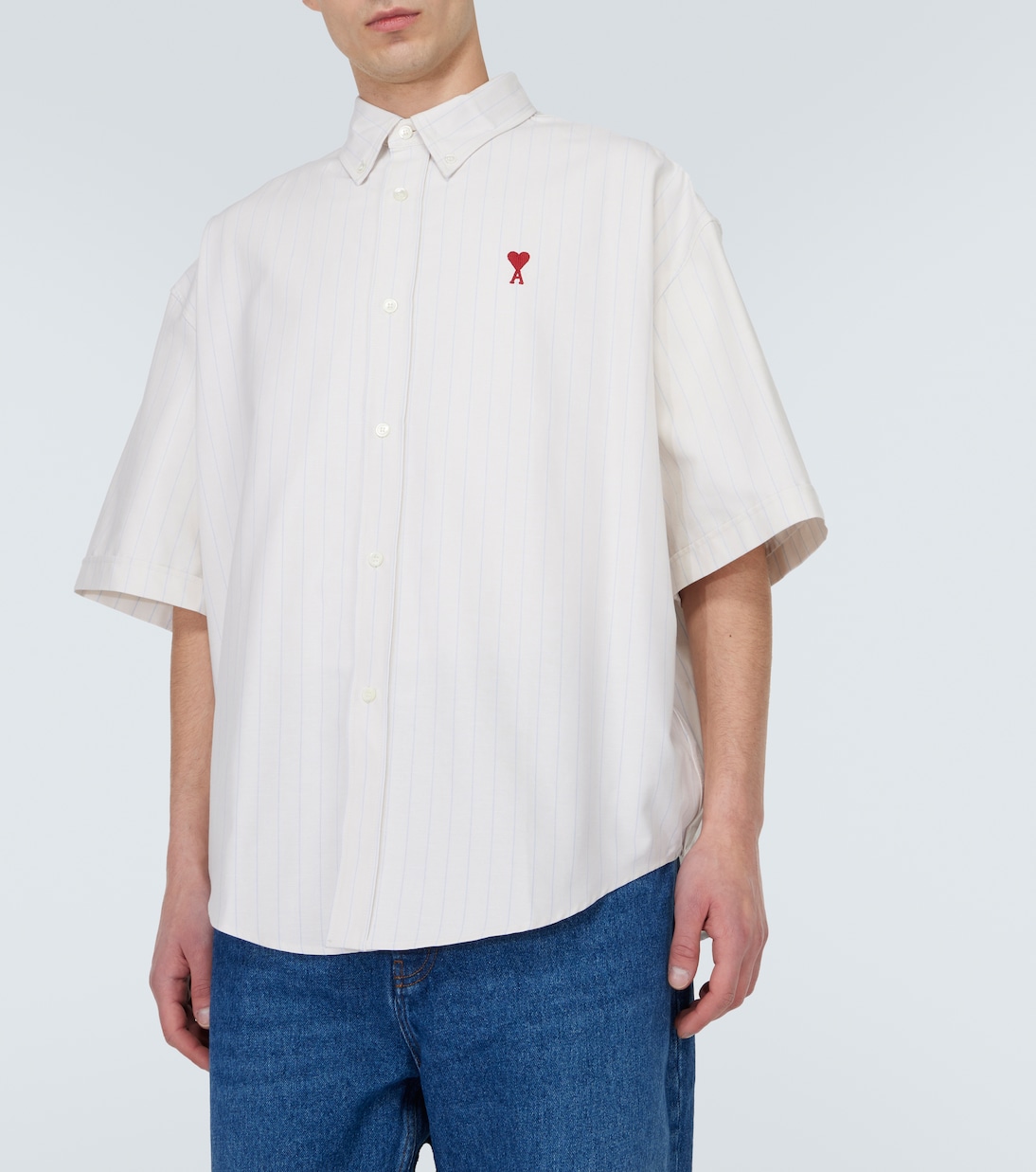 Chemise rayée en coton | Ami Paris