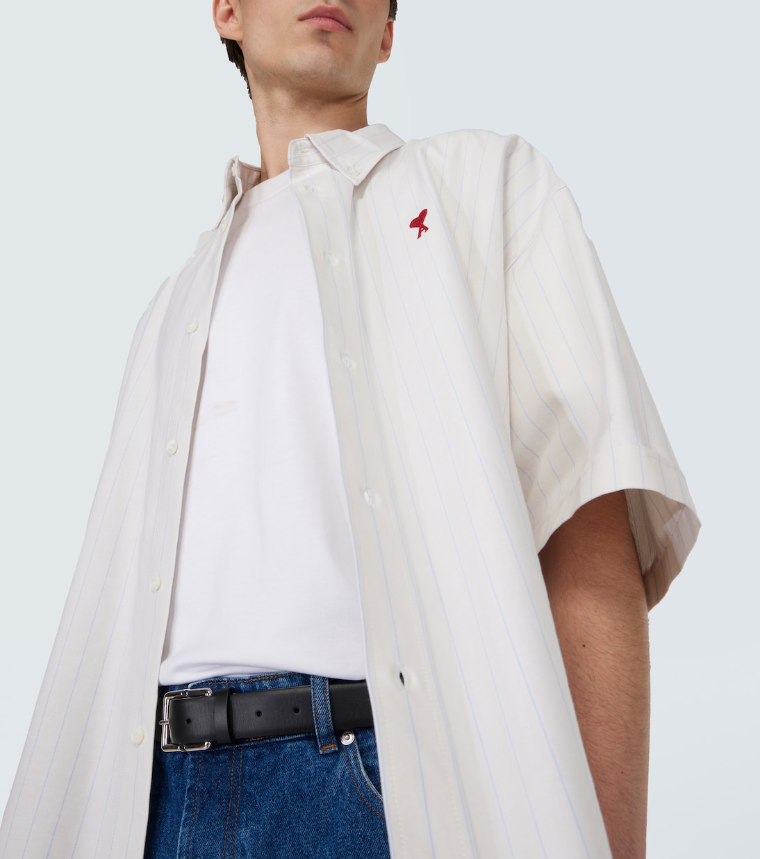 Chemise rayée en coton | Ami Paris